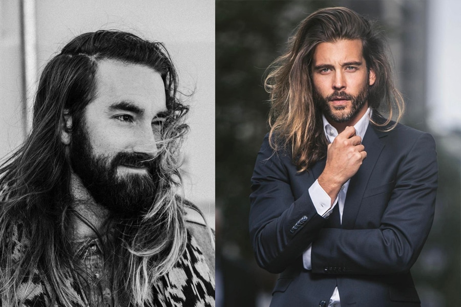 Mens Hairstyle With Long Hair Vintagevoguemag 